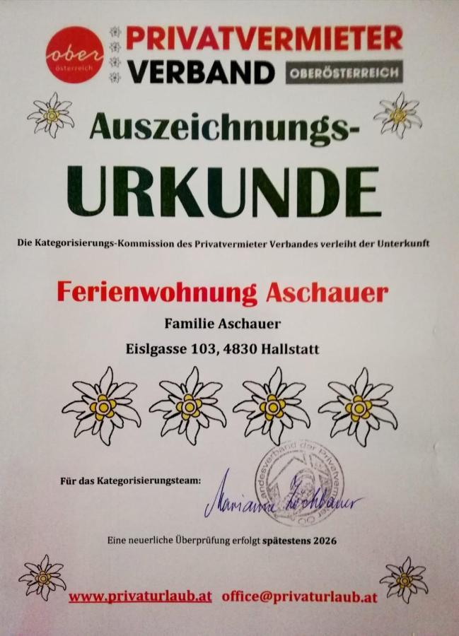 Ferienwohnung Aschauer Hallstatt Exterior foto